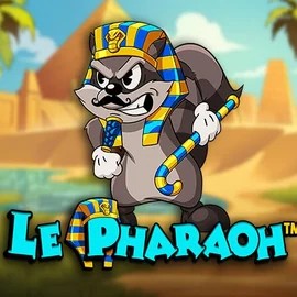 Le Pharaoh slot logo by Hacksaw Gaming at Wild Robin Casino