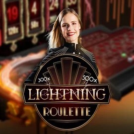 Lightning Roulette by Evolution, showcased at wildrobins-casino.com – game logo